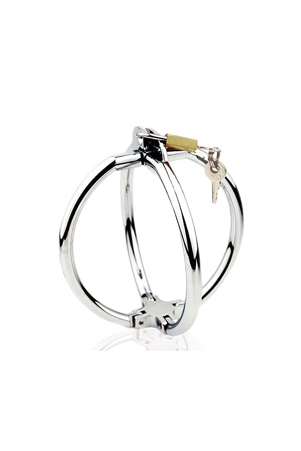 Menottes croisées en acier inoxydable Jouets de carnaval