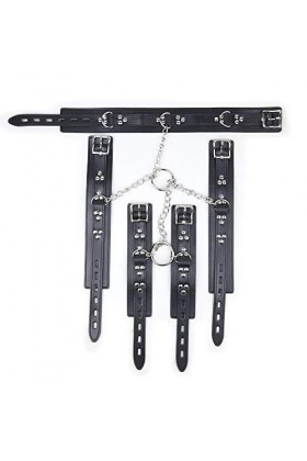 Cüffs en cuir cou et poignet à cheville réglable Rêstraiňt Play Accessories