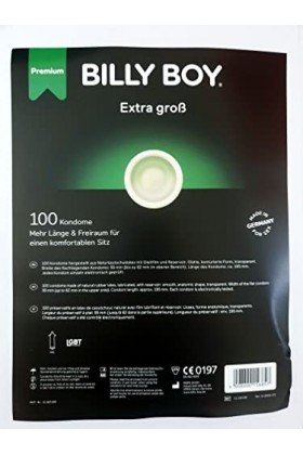 100 Billy Boy Préservatifs b² XXL - Préservatifs Extra Large