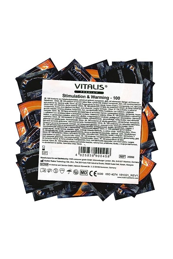 Vitalis Warming Effect - 100 préservatifs chauffants