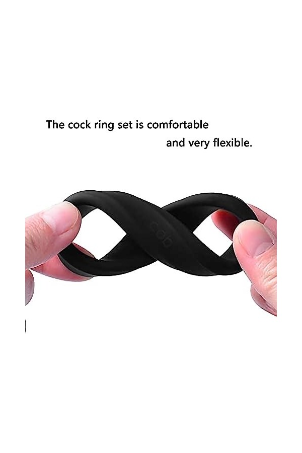 LQSSA Un Ensemble De Six Anneaux De Tailles Différentes en Silicone Souple, Adapté Aux Jeux Et Sports De Salle Familiale pour