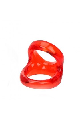 HUNTVE Anneau en Silicone Durable pour Hommes Anneau à Double Couche Rouge 