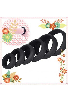 Anneaux en Silicone pour Hommes Couple Sporting Rubber Band, Lot de 6