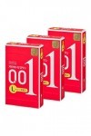 Okamoto Condoms Zero One 001 Lsize 3 Pieces × 3 packs