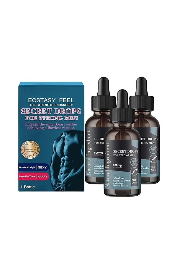 Gouttes secrètes pour hommes forts, gouttes pour hommes forts pour la prostate, gouttes secrètes Happy pour hommes, gouttes s