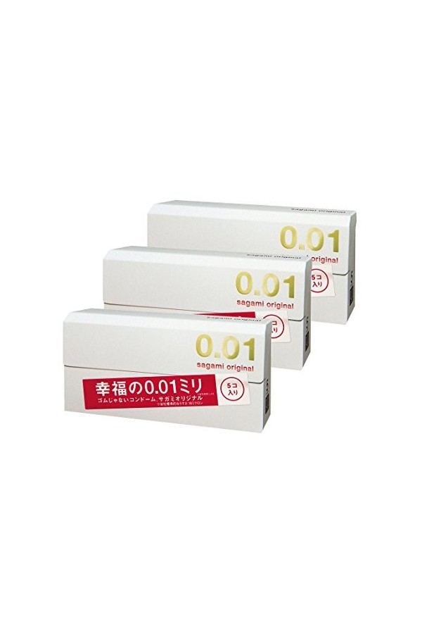 Sagami Original 001 Condom 5pc Set of 3