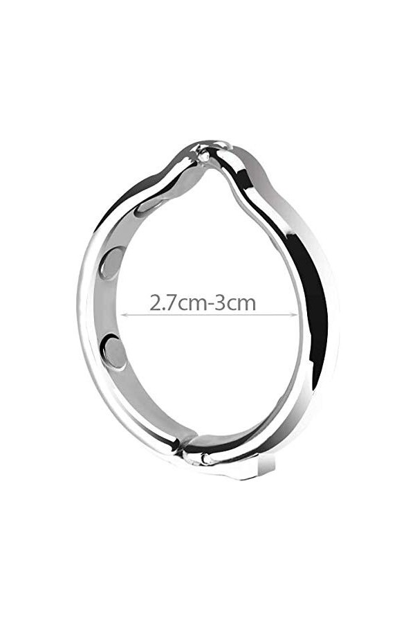 Anneau Penien Acier Inoxydable Anneau Homme pour Couple Éjaculation Masculine Retardée 27-30mm 