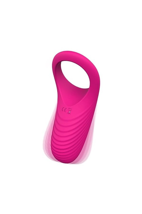 Sëx toyspour pour h?mṃe Anneau Vibrant Couple Plaisir Télécommande Double pénien Vibrant M-asseur T-Shirt Anneau Vibrant PE?N