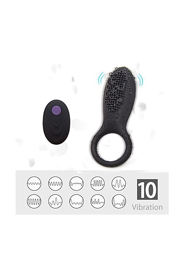 Anneau penien De Massage Homme Durable Sîliconê Rêtardemént Anneau pénis anneau vibrant pé*nis pour Vibrant CöcĶring Couple