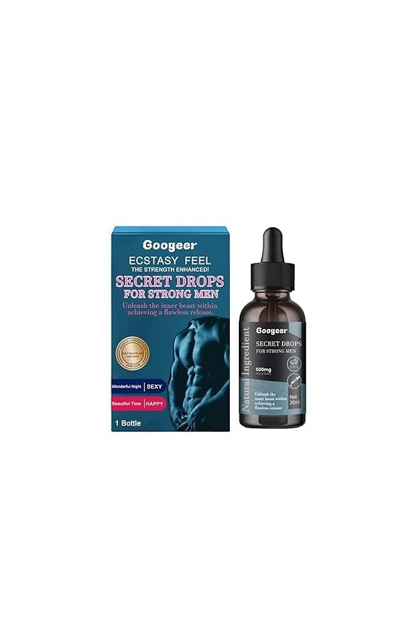 Secret Drops For Strong Men, Secret Happy Drops, Happy Hormones Drops, Promoting Relaxation, Promoting Improved Blood Flow, E