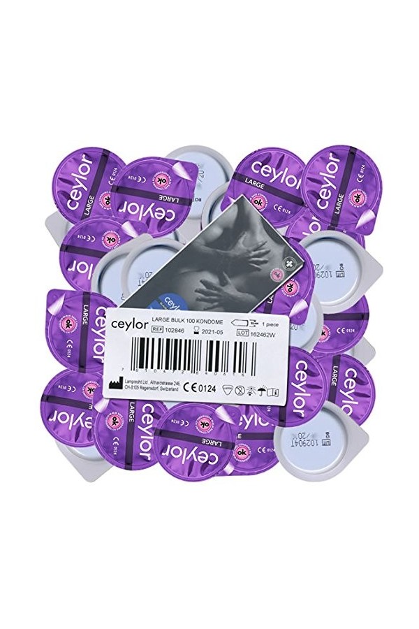 Ceylor"Large" 100 préservatifs, extra-larges