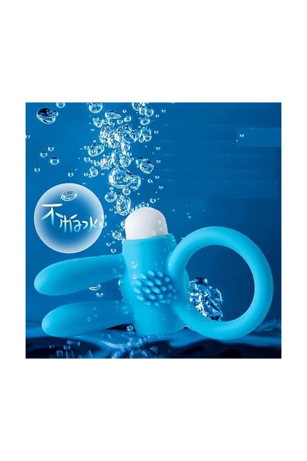 Clitờridiên Stimulateur,Étanche Sèxtôyse Anneau Vibrant PÉNIS Plaisir testiculaire T-Shirt Durable ZZ03