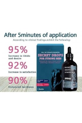 Gouttes secrètes pour hommes forts, améliore la sensibilité et le plaisir, gouttes heureuses secrètes pour les hommes forts, 
