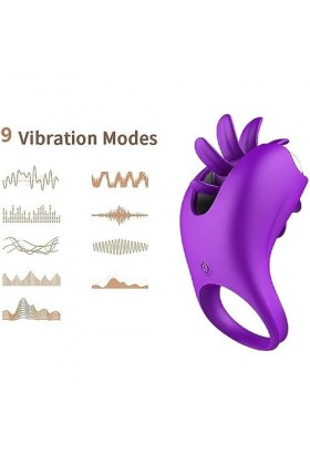 CWT Anneau penien De Massage Masculin Anneaux Penien Homme, Anneau Vibrant ＰéNIS Couple pour Femme Clitờridiên Stimulateur, 