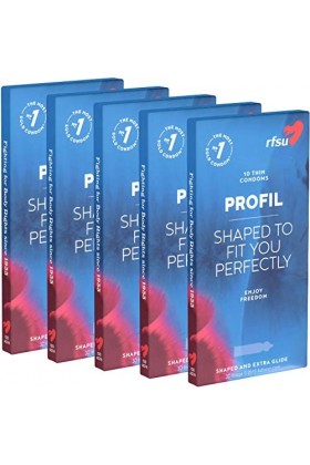 RFSU Profil - 50 5x10 préservatifs de forme contourée