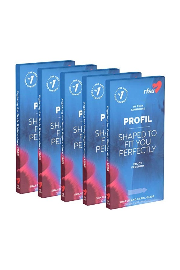 RFSU Profil - 50 5x10 préservatifs de forme contourée