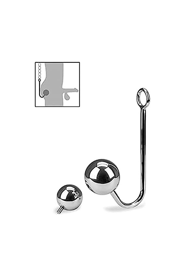 Crochet anal + 2 boules interchangeables