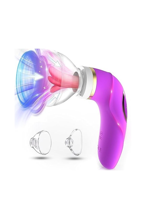 Pompe à vulve avec langue Vibrant femme Puissant Vìbromässěur Vìbränt Femme Couples Mässěur, Vìbrätěur Clìtorìdiěn Sěxūěl Fem
