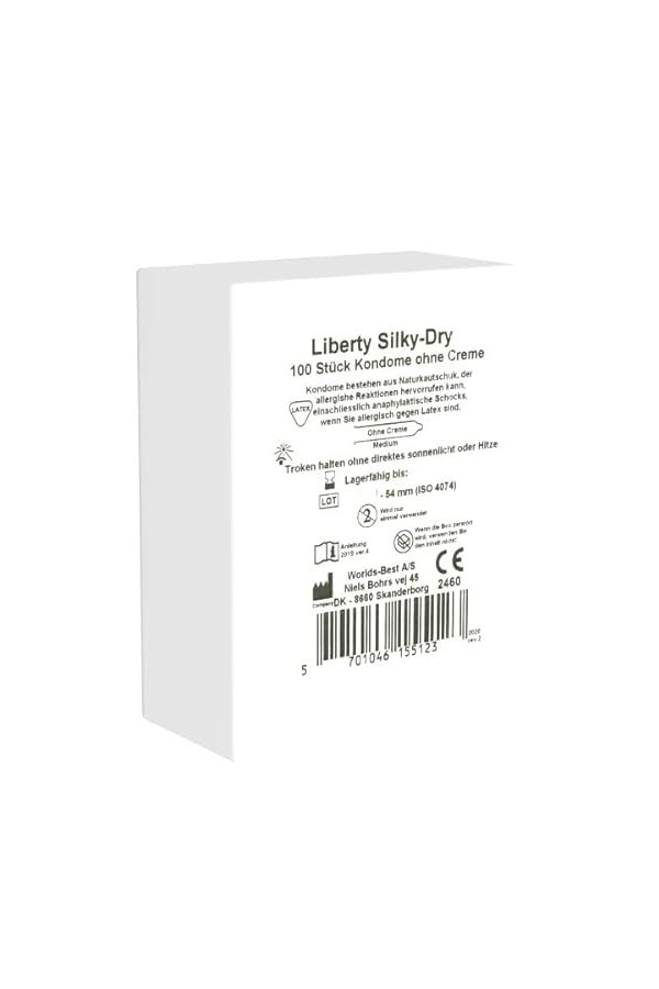 Worlds Best « Liberty Silke Latex » 10 préservatifs secs