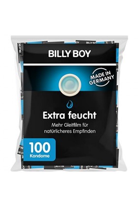 Billy Boy - Sachet de 100 préservatifs extra lubrifiés transparents