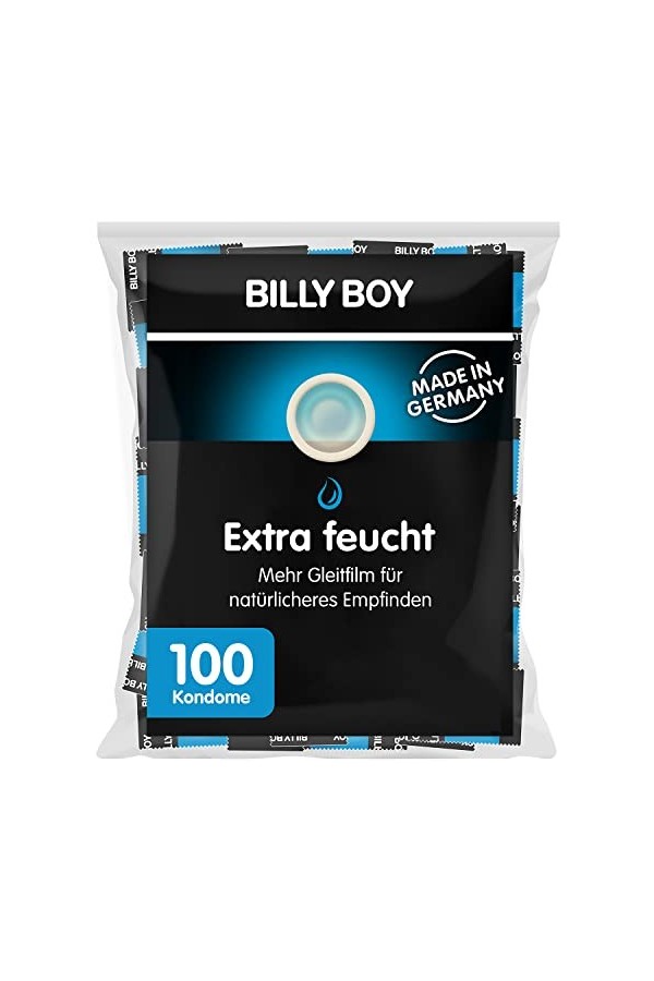 Billy Boy - Sachet de 100 préservatifs extra lubrifiés transparents