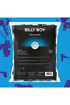 Billy Boy - Sachet de 100 préservatifs extra lubrifiés transparents