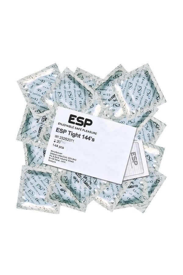 ESP Tight Pleasures - boîte des 144 préservatifs étroits