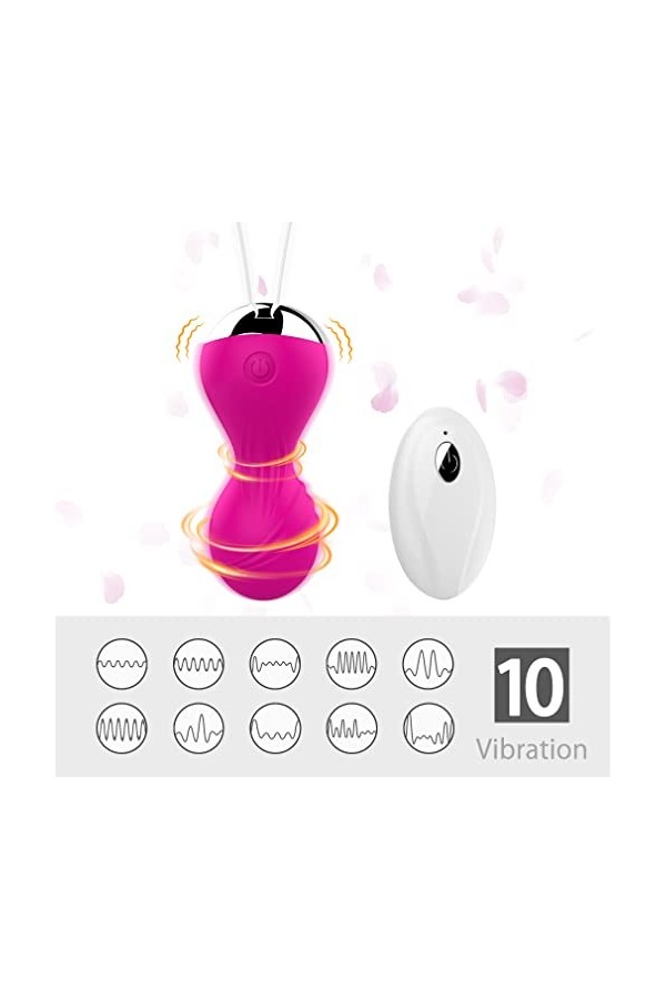 ADASTE O?Uf Vℐℬℛ??? Télécℴmmandé Contrôle de La Vessie Pelviennes Boules de Commande À Distance Sans Fil BUttërfly Vibratór 