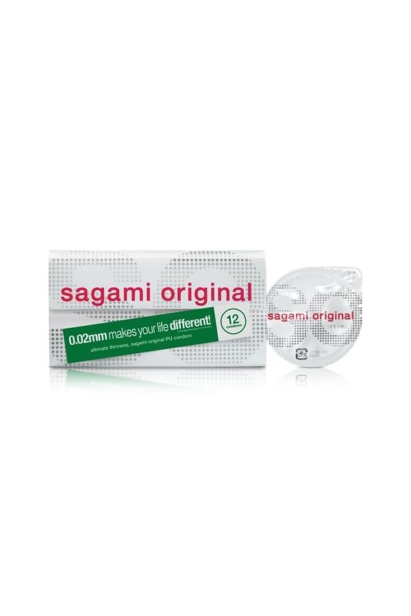 Sagami Original 002 Condom 12pcs Japan Import [Health and Beauty] japan import 