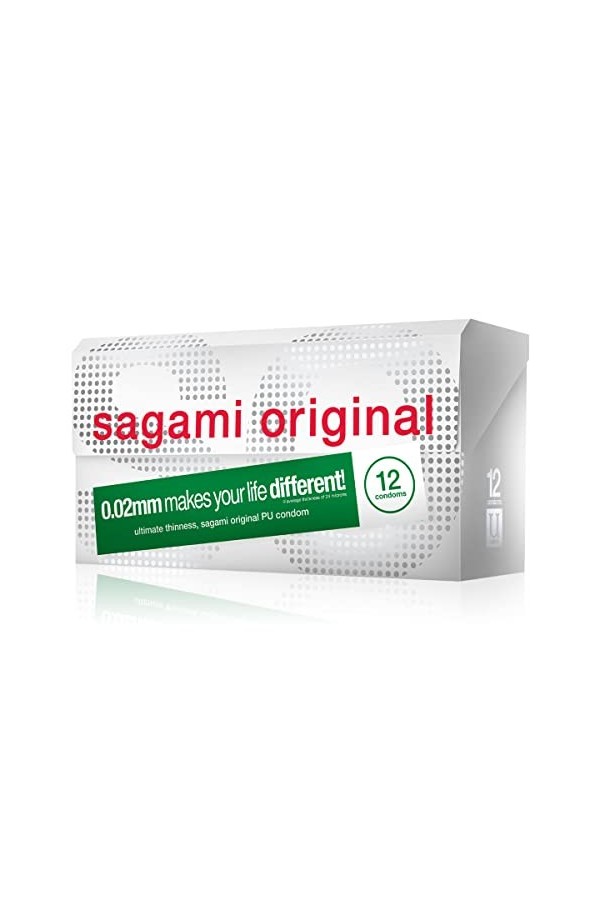 Sagami Original 002 Condom 12pcs Japan Import [Health and Beauty] japan import 
