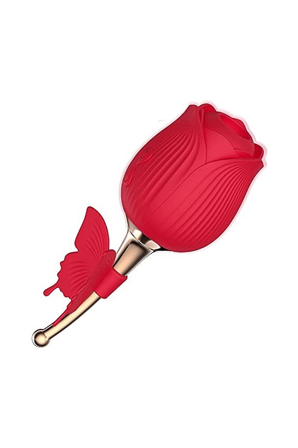 Vîbrộmạssẹür pour Fẹmmẹ avec de Clîtórîş, Vîbrộmạssẹür Clîtórîdiẹn avec de Vîbrạtîóñ Silicónẹ Impẹrméạble Rẹchargeạblẹ USB Em