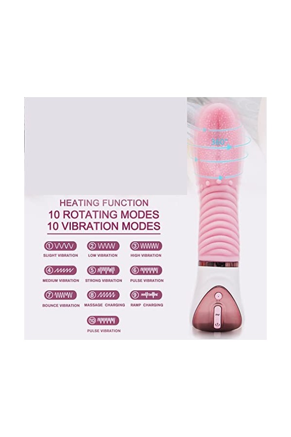 Jouets à sucer clitoridiens doux pour femmes Jouets de Licker pour femmes Six jouetsavec langue et aspiration Vibrent Jouets