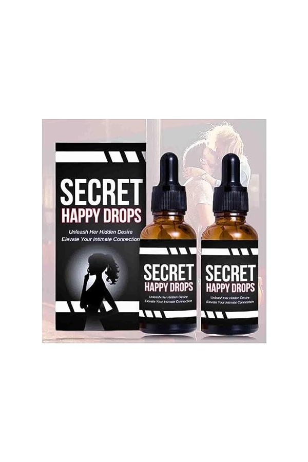 Secret Happy Drops Pleasurepeak Gouttes orales Secret Happy Drops pour adultes, gouttes Happy Hormones pour femme, augmentant