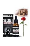 Secret Happy Drops Pleasurepeak Gouttes orales Secret Happy Drops pour adultes, gouttes Happy Hormones pour femme, augmentant