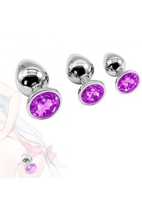YUEGOO Ğø-Dể 3 Outils Diamantés Violets de Différentes Tailles Pour Les Débutants Ḁṉḁl Plṳg Ḁṉḁle Femme Prôsṱḁṱe Deḇṳṱḁṉt Hom