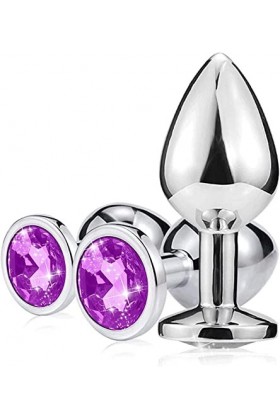 QWWH-Jouet en Métal pour Foret Diamant Violet pour Dames Ḁṉḁl Plṳg Ḁṉḁle Femme Prôsṱḁṱe Deḇṳṱḁṉt Homme Vḯḇrḁṉṱ Plṳgs Ḁṉḁls Tṳ