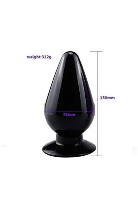 Couples Massager Plugs Massage pour Adultes Fun Jouets Massager Plug Kit de Formation Silicone Grand Massager Plug Verre Plug