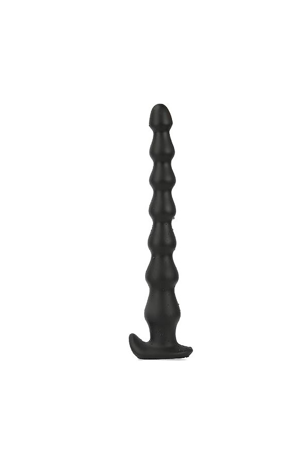 22cm/28cm/34cm/46cm Silicone liquide extra long Sept boules de perles de massage professionnel jouets,Noir,M