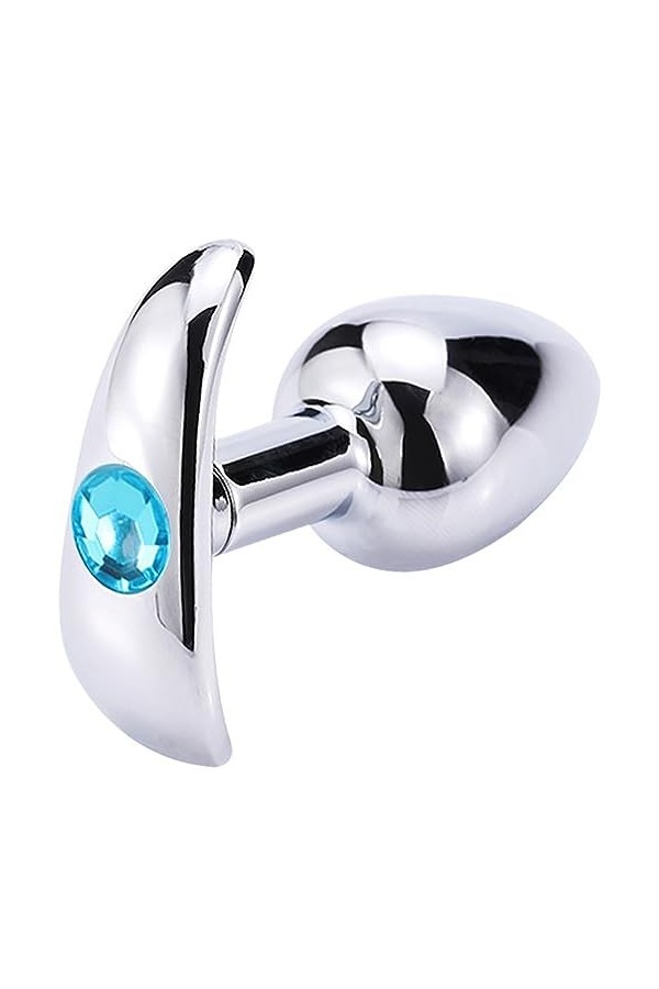 Type dancre en acier inoxydable argent lisse, trois tailles,Argent,L