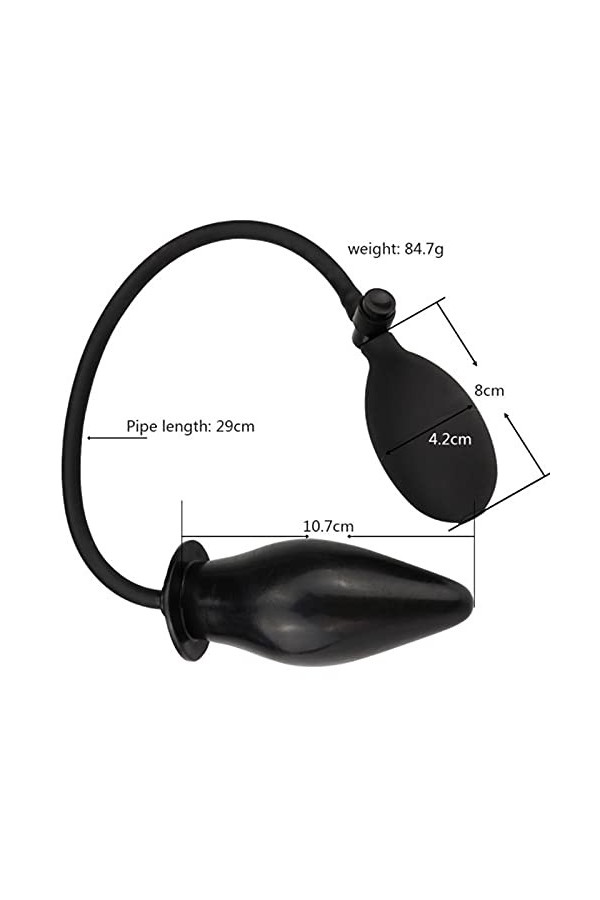 Inflation Masaje Anál Plug Séxtôys Ànâl Entraîneur Bǚtt Ànâl Jouet Plùg Bütt anâl en Acier Inoxydable pour Hommes et Femmes T