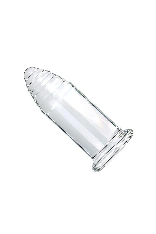 Énorme équipement de massage en verre cristallin de 5cm de diamètre,Clear,S