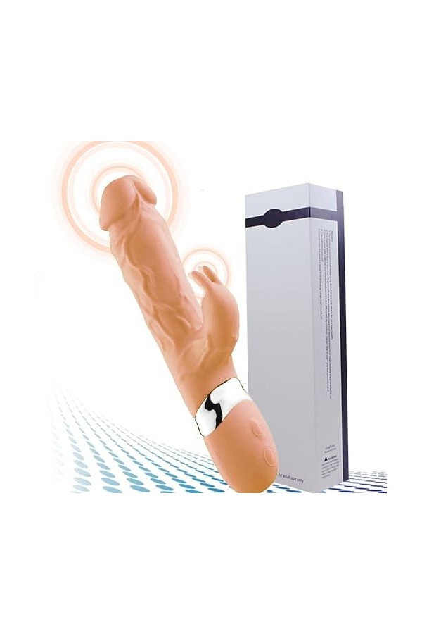 Rabbīt Femme Vîbrò Pòint G Ŝťimúlaṫèur Clìtørídièn Víbrånt, Puissant Rabbīt Vībròmaśśeúrs Feminin Va Et Vient Ġødè Femme Ŝěx