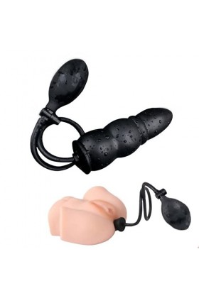 - S?Xt?Y Dịldø Ġøđëmịché Gonflable Manuelle Drôle LArticle En Silicone Réglable Ḁṉḁl Plṳg Ḁṉḁle Femme Prôsṱḁṱe Deḇṳṱḁṉt Homm