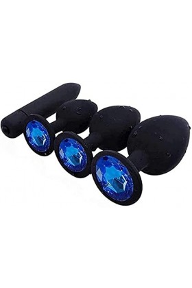 4 pcs/set ṕlùg āňāl gonflable âdúlṭés set masseur beads fêmmês silicone massage Plúg kit de formation féminin jeux outils min