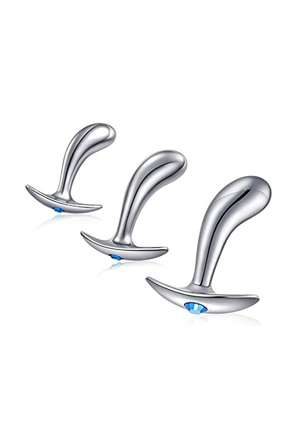 DSJ Ànâl Plug Ensemble En Acier Inoxydable Métal Débutant Plug Set Trainer Kits-Plug Femmes Et Hommes Bijoux de Massage Du Do