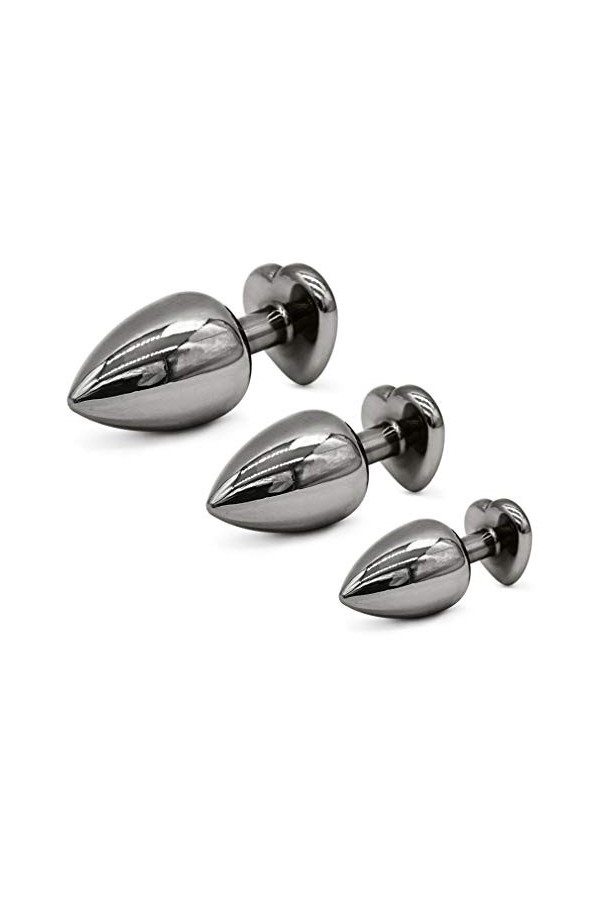 Queue de B-ütt Ãn-âl Pl-ùg Bǚtt Ànâl ensemble En Acier Inoxydable Petite Taille Diamant Bijoux En Métal Plug Set Plug Massage