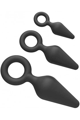 - Śéx Tøyș Ġọdẹṃiche 3 Pcs/Set Bǚtt Ànâl Easy Insertable Lot de Silicone Souple Avec Cœur En Forme de Bijoux de Stimulation P