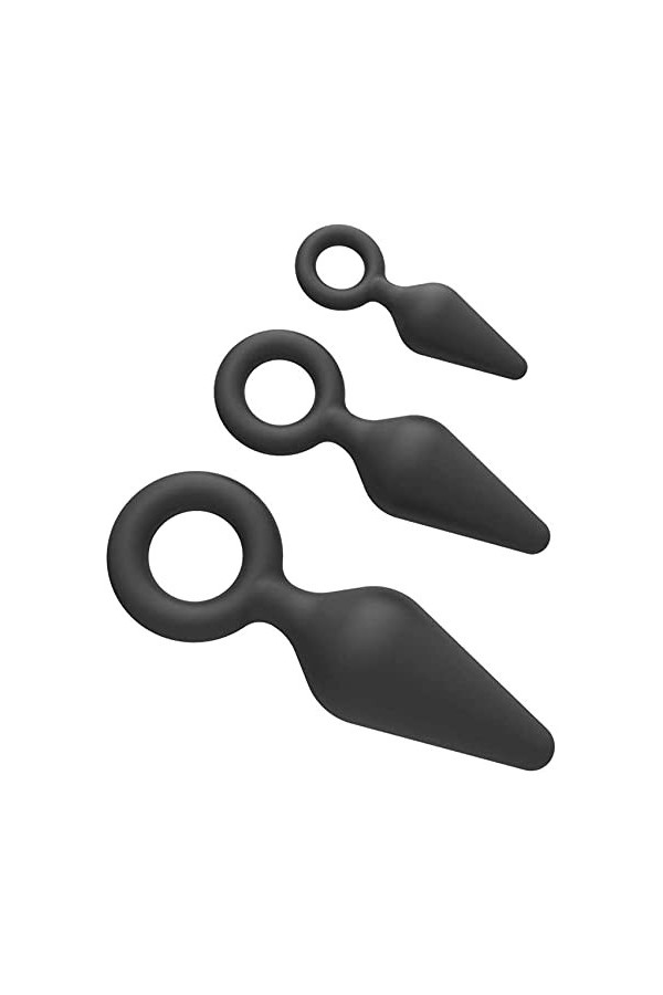 - Śéx Tøyș Ġọdẹṃiche 3 Pcs/Set Bǚtt Ànâl Easy Insertable Lot de Silicone Souple Avec Cœur En Forme de Bijoux de Stimulation P