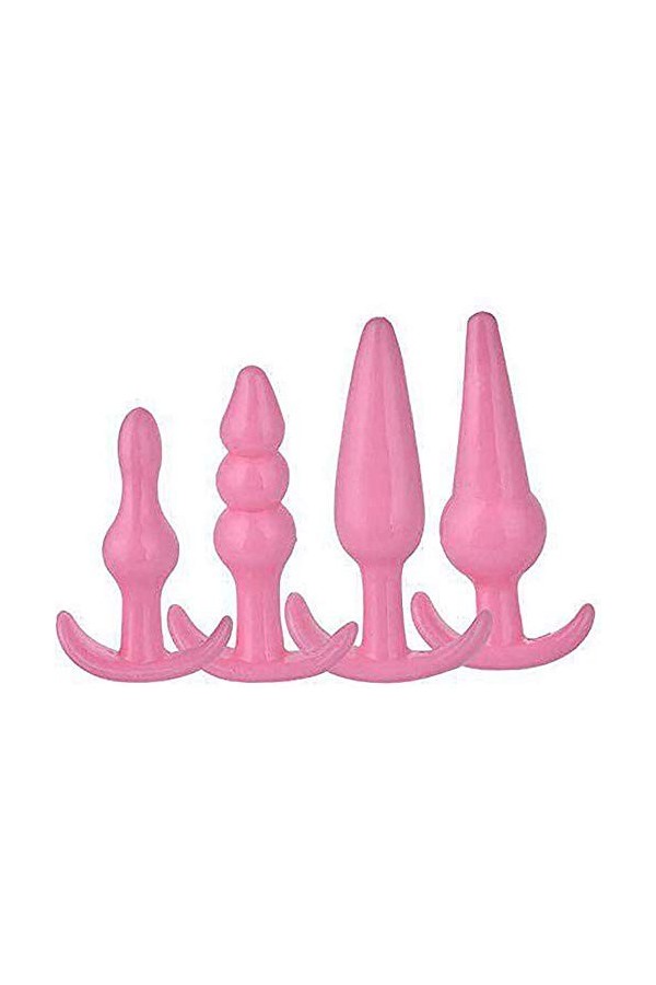 4pcs/set Queue de Bütt Ãnâl Plùg Bǚtt Ànâl ensemble En Acier Inoxydable Petite Taille Diamant Bijoux En Métal Plug Set Plug M