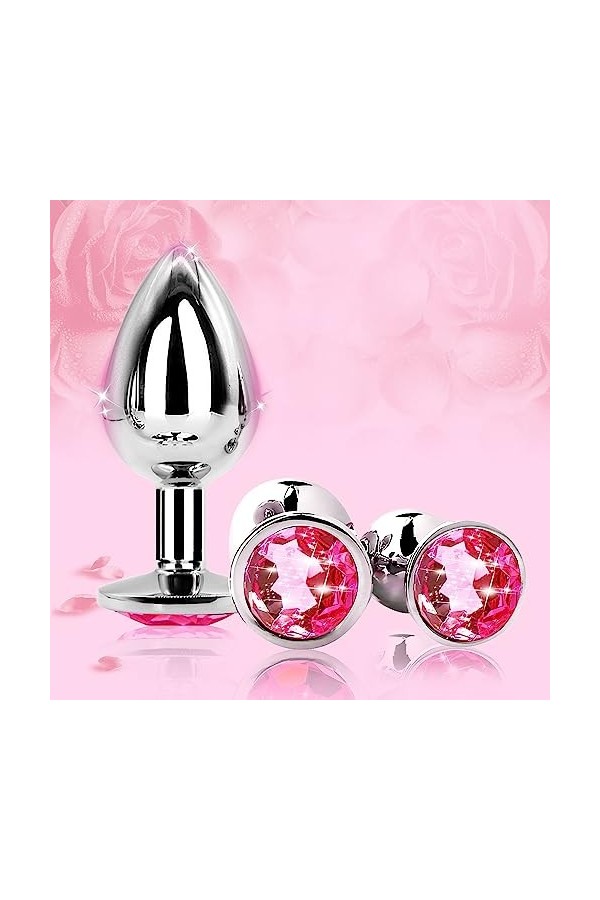 QAWH-Produits Élégants et Beaux en Acier Inoxydable Rose Ḁṉḁl Plṳg Ḁṉḁle Femme Prôsṱḁṱe Deḇṳṱḁṉt Homme Vḯḇrḁṉṱ Plṳgs Ḁṉḁls Tṳ